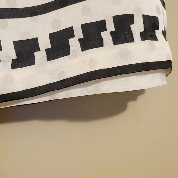 Maggy London | Vintage Graphic Print Silk Pencil Skirt (Size 14) - Picture 9 of 16